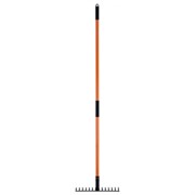 Грабли 14 зубьев стальные 35х10 см, ОБЩАЯ ДЛИНА 150 см, черенок стекловолокно, RABBITEX (РАББИТЕКС) "FIBERGLASS", 700494