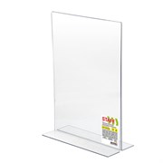 Подставка настольная для рекламных материалов ВЕРТИКАЛЬНАЯ (210х297 мм), А4, двусторонняя, STAFF, 291397