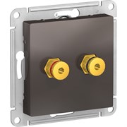 Двухместная аудиорозетка Systeme Electric AtlasDesign