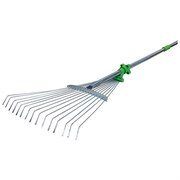 Веерные регулируемые алюминиевые грабли DON GAZON 220502
