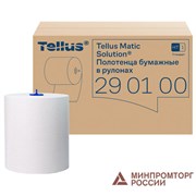 Полотенца бумажные рулонные 280 м, Tellus/TORK Matic (Система H1) UNIVERSAL, КОМПЛЕКТ 6 рулонов, 290100