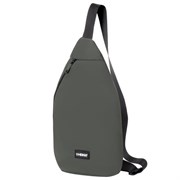 Рюкзак однолямочный HEIKKI SMOOTH (ХЕЙКИ), 2 отделения, хаки, 35x20x8 см, 273920