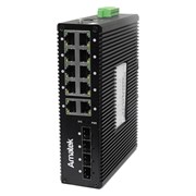Промышленный 14-портовый управляемый гигабитный коммутатор Amatek AN-SXGM14P8A L2