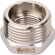 Резьбовая латунная футорка DOUBLE-LIN LL6033 (1"x1/2")