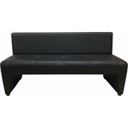 Трехместный диван Мягкий Офис черный