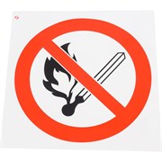 Знак Стандарт Знак Запрещается пользоваться открытым огнем и курить