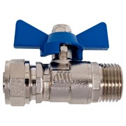 Обжимной кран шаровой для металлопластиковых труб Millennium KBMC1216