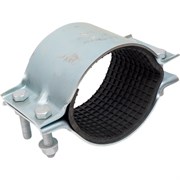 Оцинкованный двухсоставной ремонтный хомут АТКА 1001010110