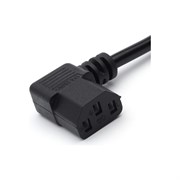 Угловой кабель питания GoPower C13 (f)