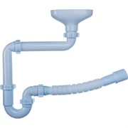 Трубный смещенный сифон АНИ пласт DR5015