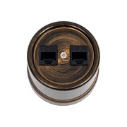 Информационная двойная розетка Bironi B1-302-25