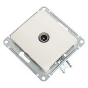 Проходная tv розетка Systeme Electric Glossa