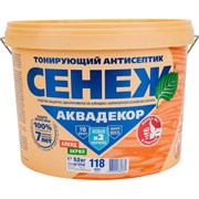 Антисептик для дерева СЕНЕЖ АКВАДЕКОР