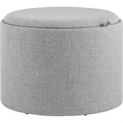 Пуф Стул Груп Хюгге L, с ящиком, рогожка серая