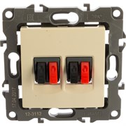 Двойная розетка аудио ЭРА 12-3112-02