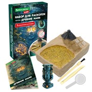 Набор для раскопок "Древние Майя" 16х23 см, инструменты, BRAUBERG KIDS, 665940