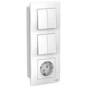 Розетка и выключатель Systeme Electric Blanca