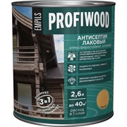 Лаковый тонирующий атмосферостойкий алкидный антисептик Profiwood 67024