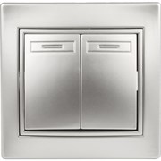 Двухклавишный выключатель INTRO Plano