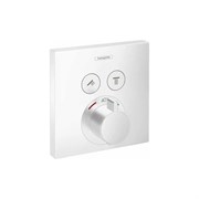 Термостатический смеситель для душа (внешняя часть) Hansgrohe матовый белый Select 15763700