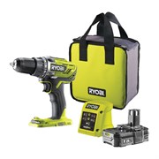 Компактная дрель-шуруповерт Ryobi R18DD3-115S