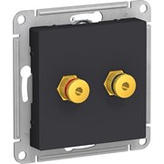 Двухместная аудиорозетка Systeme Electric AtlasDesign