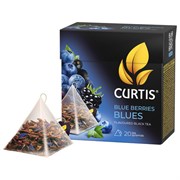 Чай CURTIS "Blue Berries Blues" черный со вкусом черной смородины, 20 пирамидок по 1,8 г, 102205