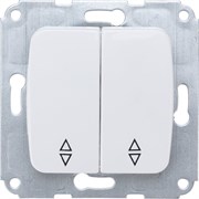 Двухклавишный проходной механизм переключателя Kranz dea