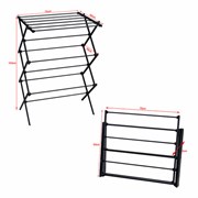 Сушилка напольная МИНИ для белья раскладная, 6 уровней, 10 метров, LAIMA HOME LADDER BLACK, 700473