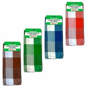 Салфетка вафельная универсальная, ХЛОПОК, 40х64 см, цветная клетка, ассорти, BOOMHOUSE (БУМХАУС), 700883