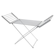 Сушилка для белья напольная, электрическая, раскладная, алюминиевая, три зоны сушки, нагрев 60 °С, LAIMA HOME, 700978