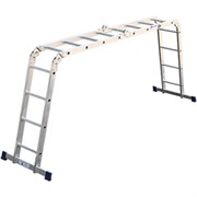Алюминиевая четырехсекционная шарнирная лестница Алюмет Серия ТL