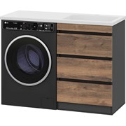 Напольная тумба под стиральную машину MISTY П-Кол06060-0113Я