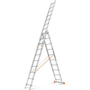 Трехсекционная лестница Эйфель Гранит 3х10
