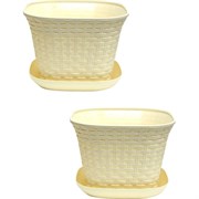 Квадратное кашпо Violet N-Kahpo-2/-36121-26