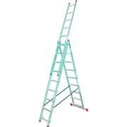 Алюминиевая трехсекционная лестница KRAUSE Corda 3х9
