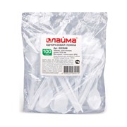 Пластиковые чайные одноразовые ложки LAIMA Бюджет