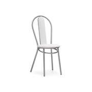 Стул Woodville Lamniel косое кольцо белый полимер / светлый мусс