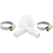 Двойной штуцер для сливного шланга стиральных машин MasterProf ИС.110666