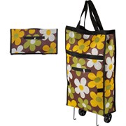 Складная сумка-тележка Рыжий кот ATB-03 Ромашки