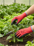 Перчатки ProfLineSpecialist нейлоновые с РЛ-покрытием, красный