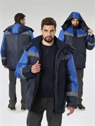 Куртка зимняя Лигор СОП (тк.OxLine,90), т.синий/васильковый