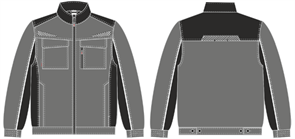 Куртка ProfLineSpecialist (тк.Смесовая,240), серый/черный