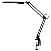 Настольная лампа светильник Гермес на струбцине, СВЕТОДИОДНАЯ, 8 Вт, чёрный
