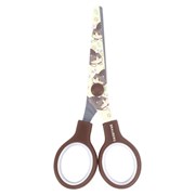 Ножницы 130 мм, коричневые, с цветной печатью "Милые котики", BRAUBERG CUTE CATS, 238957