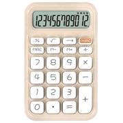 Калькулятор настольный BRAUBERG KW-500-BG (93x148 мм), 3D-кнопки, 12 разрядов, бежевый, 272955