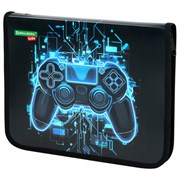 Папка для тетрадей BRAUBERG KIDS А5, 1 отделение, пластик, молния вокруг, "Digital gamepad", 273326