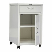 Тумба медицинская подкатная HILFE "МД ТП-2" 710х420х490 мм, с ящиком, цвет белый, S26199402209