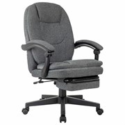 Кресло офисное CH-868MSG-BF, синхромеханизм, вибромодуль, подставка для ног, ткань, серое, 1998751