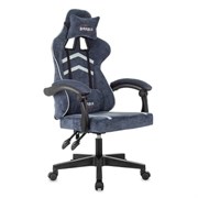 Кресло компьютерное BRABIX "Shooter GM-123", 2 подушки, ткань, синее/серое, 533212